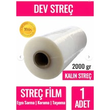 Palet Streci 2000 Gram 300 Metre X 50cm Endüstriyel Palet Streç Film Paketleme Taşınma Streci