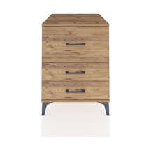 Kronos Komodin 3 Çekmeceli 60x59x80 Çam-çam Çam