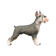 Gri Schnauzer Köpek Figürü- Model Hayvan Oyuncak Diğer