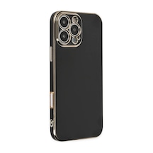 Apple iPhone Uyumlu  16 Pro Max Uyumlu Kılıf Volet Silikon - Siyah