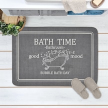 Soft Bath Time Sihirli Banyo Paspası - Beyaz - 50x70 Cm Renkli