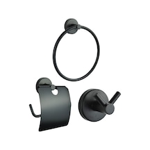 Siyah Polo 3'lü Set Siyah