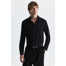 Antioch Comfort Slim Fit Gömlek Siyah