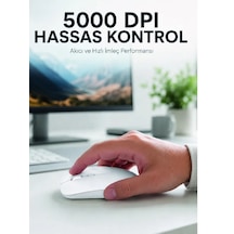 Kablosuz Bluetooth Oyuncu Mouse Sessiz Tıklama Ergonomik Wireless Fare Diğer