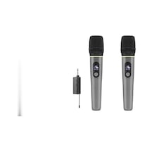 Profesyonel Kablosuz Uhf 2 Mikrofonlu Set 6.35 Mm - Gri Hdx2791g