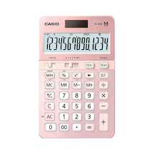 Casio Js-40b-pk Pembe Profesyonel 14 Hane Masa Üstü Hesap Makinesi Beyaz