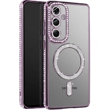 Joko Samsung Uyumlu Galaxy A57 5g Joke Simli Magneticsafe Kılıf - Derin Mor - Özel Seri 8683140924041
