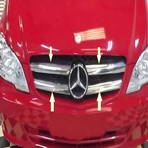 Mercedes Vito W639 Facelift Uyumlu 2010-2014 Krom Ön Panjur 4 Parça Paslanmaz Çelik