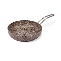 Stone-age Terra 28 Cm Çizilmez Yanmaz Yapışmaz İndüksiyonlu Tava-7982 Kahverengi