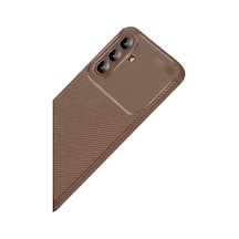 Mey İthalat Samsung Galaxy Uyumlu  A57 5g Auto Focus Karbon Kapak - Kahverengi