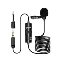 By-m1 Akıllı Telefon Ve Canon/nikon Kamera İçin 3,5 Mm Lavalier-mikrofon, Siyah, Kullanma Kılavuzu İngilizce Dil