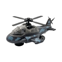 Işıklı Müzikli Hareketli Çarpıp Dönen Askeri Oyuncak Helikopter 30cm
