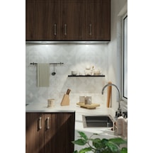 Yankı-BYEG 60 cm Mat Siyah Mdf Duvar Rafı Gizli Bağlantı Kitaplık