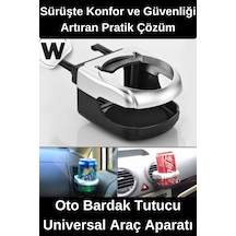 Bardaktutucu Universal Araç İçi Bardak Tutucu Ergonomik Plastik Oto İçecek Sabitleyici Soğuk Sıcak