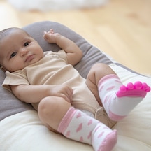 Ilkebebe Babyjem Diş Kaşıyıcılı Havlu Bebek Çorabı 652 Ilkebebe Babyjem Diş Kaşıyıcılı Havlu Bebek Çorabı 652