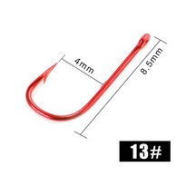 Novahub 50 Adet Balıkçılık Kanca Sode Dikenli Olta Yem Tutucu Sinek Olta Takımı Ad Keskin Halkalı Sazan Kanca Gac 13 13