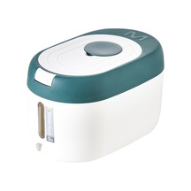 Sones Mutfak Kapalı Nem Toz Geçirmez Depolama Pirinç Kovası, Renk: Yeşil 5kg