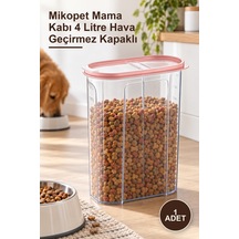 1 Adet Mikopet Mama Kabı 4 Litre Hava Geçirmez Kapaklı