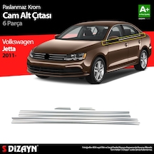 S-Dizayn Vw Jetta Krom Cam Çıta 6 Prç 2011 Üzeri