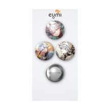 Witch Hat Atelier Animesi Qifrey 3'lü Metal Rozet Seti 58mm İğneli Buton Çanta Yaka Rozeti Çok Renkli