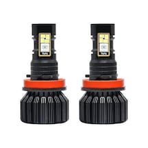 Tenfowee F0069 Ev23 H8/h9/h11 Uyumlu Bluetooth Kontrollü Su Geçirmez Rgb Led Sis Farı - 8000lm Parlaklık