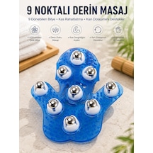 9 Bilyeli El Şeklinde Omuz Bacak Masaj Aleti Masaj Eldiveni Giyilebilir Plastik Vücut Sıkılaştırıcı - 548