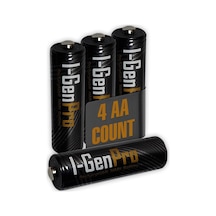 Pro P161 4 Adet Aa 2950 Mah Şarj Edilebilir Kalem Pil 1.2v Ni-mh Şarjlı Pil