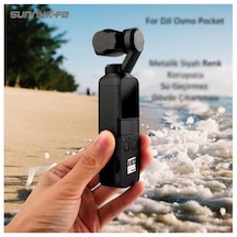 DJI Osmo Pocket için Metalik Siyah Renk Su Geçirmez Koruyucu Film