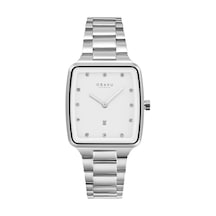 Obaku Denmark V271ldcwsc Quartz Çelik Gri Beyaz Kadran 30 Mm Kadın Kol Saati