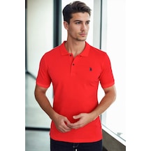 T8561 Dewberry Erkek Tshırt-açık Kırmızı