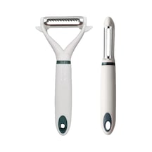 3b Trend 2'li Sebze Soyucu, Paslanmaz Çelik, Patates Soyucu Beyaz Beyaz