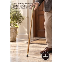 4 Adet Pirinç Baston 100 Cm Boy, Yürüyüş Ve Destek İçin, Brass Cane Walking Stick 9118h