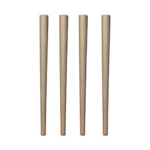 44 Cm Ham Konik Ahşap Sehpa, Koltuk, Kanepe, Yan Sehpa, Tv Ünitesi, Dolap, Komidin, Konsol Ayakları, M8 Civatalı, 4 Çok Renkli