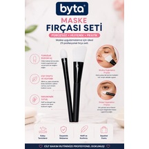 2 Li Silikon Maske Fırçası Seti Yüz Maskesi Uygulama Ve Cilt Bakım Fırçası