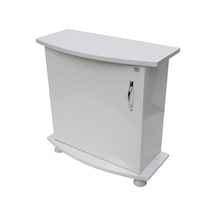 Kanki Pet Akvaryum Bombe Beyaz Sehpa 50 CM