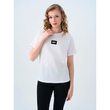 Loft Regular Fit Beyaz Kadın T-shirt Lf2039148 Beyaz