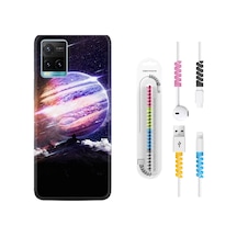 Vivo Y32 Kılıf Kablo Koruyuculu Super Planet 1797 Siyah