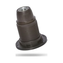 10'lu Paket E14 Dişli Duy Siyah