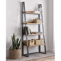 Ihlamur Metal Kitaplık Mdf Sis Gri