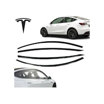 Erstesla Model Y 2019-2023 Uyumlu İthal Cam Rüzgarlığı 4'lü