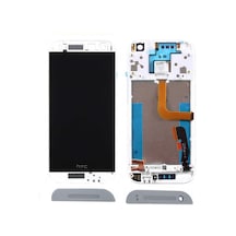 HTC Uyumlu One Mini 2 M8 Mini Lcd Ekran Dokunmatik Gümüş Çıtalı