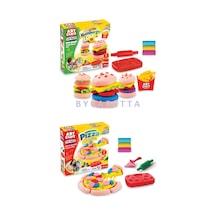 Pizza Seti Oyun Hamuru 150 gr + Hamburger Seti Oyun Hamuru 150 g