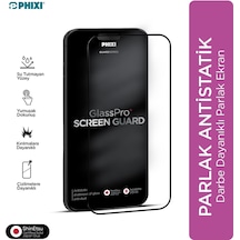 Phixi Premium Guard Parlak Cam Ekran Koruyucu Apple Uyumlu iPhone 16 Pro Max Antistatik, Su Tutmaz, Tam Kaplama