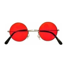 Modaroma John Lennon Kırmızı Unisex Güneş Gözlüğü-Kırmızı