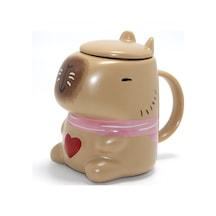 5 Adet Porselen Kupa 3d Kapibara Tasarımlı Çay Kahve Bardağı, Capybara Mug Cup, 11x5.5 Cm 1