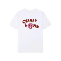 Tarzsokak Beyaz Tyler Kiraz Bomba Hip Hop Vintage Sokak Grafik Baskı Yeni Tee Tsh