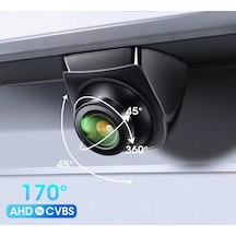 Pramit Geri Görüş Park Kamerası 1080p Ahd 170 Derece Balık Gözü 360 Dönen Ahd-cvbs Park Çizgi Ayarlı