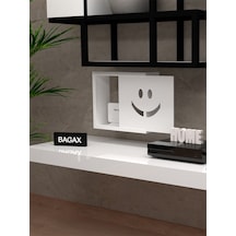 Modem Saklama Kutusu Gülen Yüz Sembollü 40x33 Büyük Boy