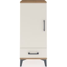 Arges Komodin 3 Raflı Tek Çekmeceli Tek Kapaklı 44x30x106 Çam-aytaşı Atlas Çam