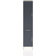 Hyperion Dolap 3 Raflı Tek Çekmeceli Tek Askılı 44x44x221 Aytaşı-antrasit Aytası